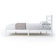 Camaflexi Mid-Century Full Size Platform Bed - White Finish
