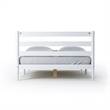Camaflexi Mid-Century Full Size Platform Bed - White Finish