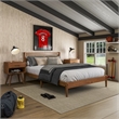 Camaflexi Mid-Century Full Size Platform Bed - Castanho Finish