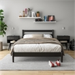 Camaflexi Mid-Century Full Size Platform Bed - Black Finish