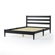 Camaflexi Mid-Century Full Size Platform Bed - Black Finish
