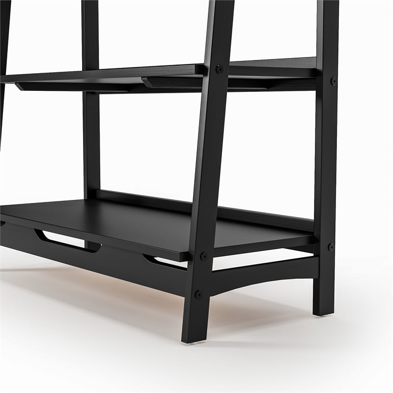 Camaflexi Mid Century Open Shelving Unit Black Finish
