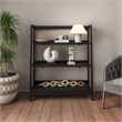Camaflexi Mid Century Open Shelving Unit Black Finish