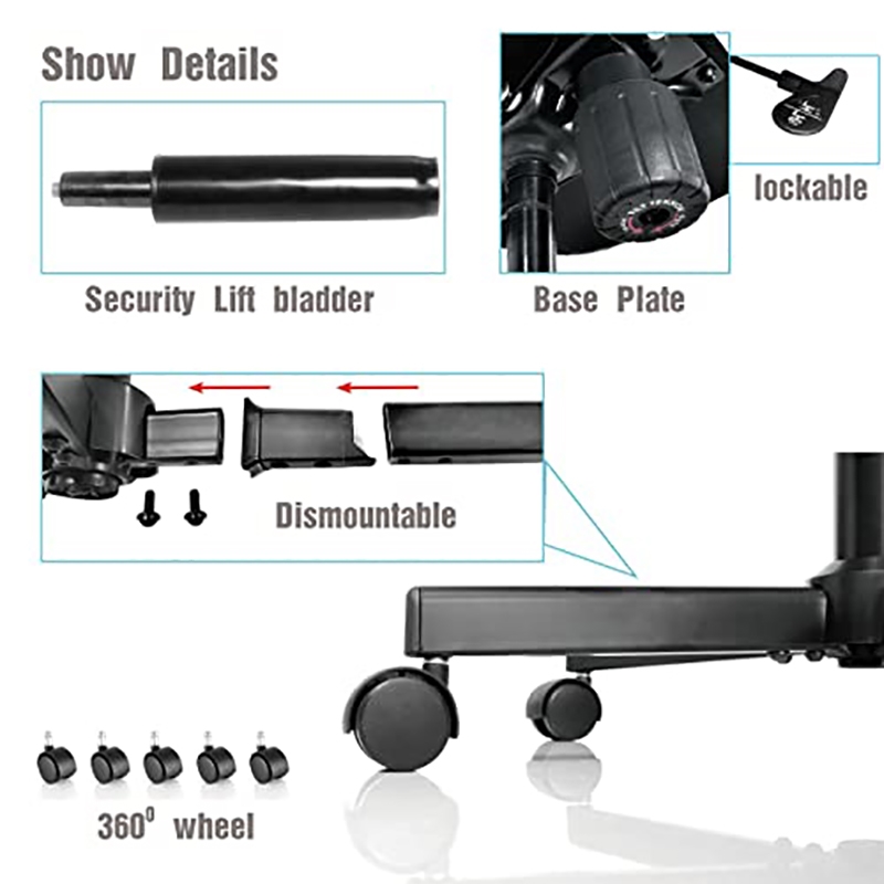 JJS Low Back Velvet Fabric Armless Home Office Computer Chair in Gray