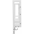 JJS Wood/Metal Floating Book Shelf with Coat Hooks Key Holder in White