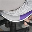 JJS Low Back Metal Computer Executive Chair w/ Large Base & Pads in Purple/Gray