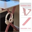 JJS 63 Inch Gaming Desk with USB Mouse Pad Pink White Engineered Wood