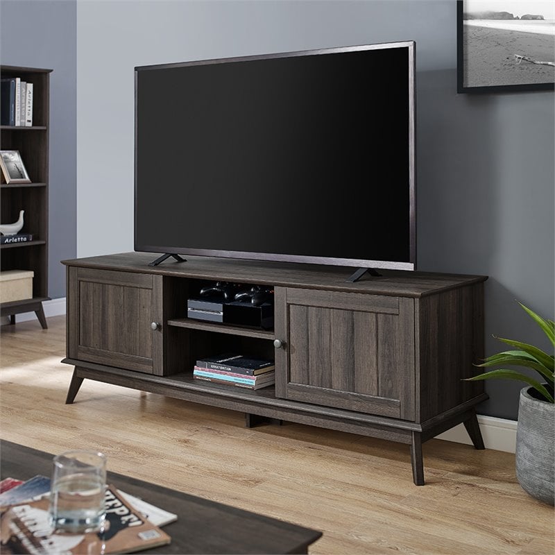 Caffoz Newport Wood TV Media Stand for TVs up to 70