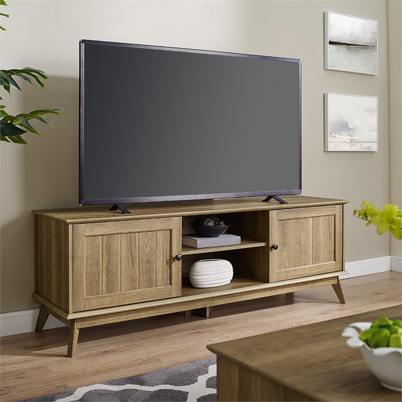 Caffoz Newport Wood TV Media Stand for TVs up to 70