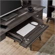 Caffoz Newport Series Wood Writing/Computer Desk with Hutch in Smoke Oak