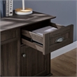 Caffoz Newport Series Wood Writing/Computer Desk with Hutch in Smoke Oak