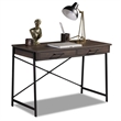 Caffoz Smith L-Shaped Wood Home Office Computer Corner Desk in Smoky Oak