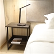 Caffoz Smith 2-Tier Wood Home End Table with Storage Shelf in Smoky Oak