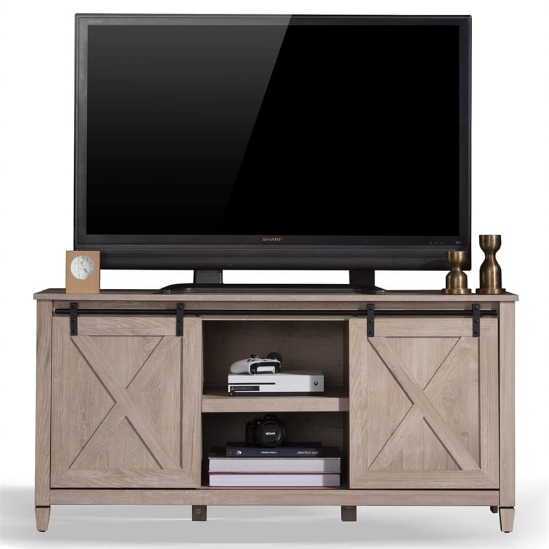 Caffoz Smith Wood TV Stand for TVs Up to 65