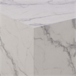 Caffoz Nesting Tables Set of 2-White Faux Marble-Engineered Wood-No Assembly