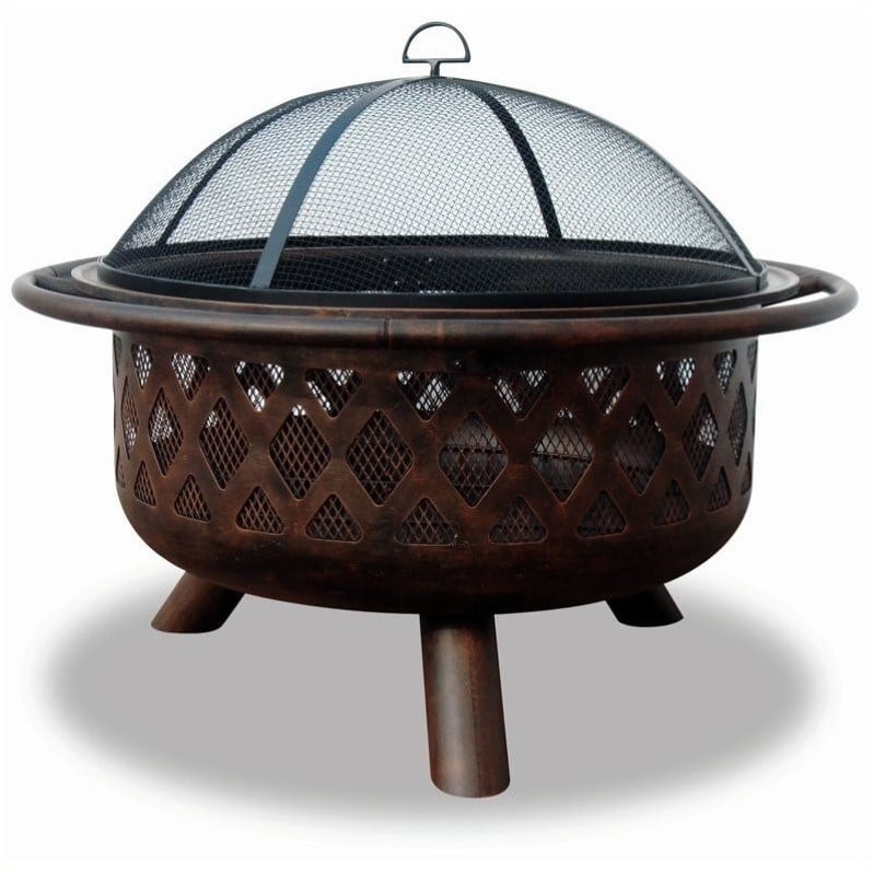 Wood Burning Bronze Outdoor Fire Pit - WAD792SP