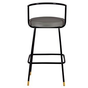 spitiko homes bar chair black water coat metal and fabric