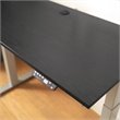 Klair Living Florence Wood Ergonomic Adjustable Computer Desk in Black