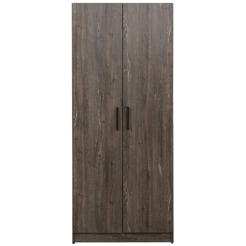 Klair Living Mia Farmhouse Wood Shoe Cabinet with Six Shelves in Rustic Gray