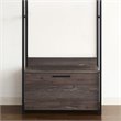 Klair Living Monica Wood and Metal Walk-in Closet with 1-Drawer in Rustic Gray