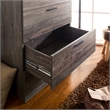 Klair Living Oliver Farmhouse Wood Chest with Four Drawers in Rustic Gray
