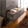 Klair Living Oliver Farmhouse Wood Chest with Four Drawers in Rustic Gray