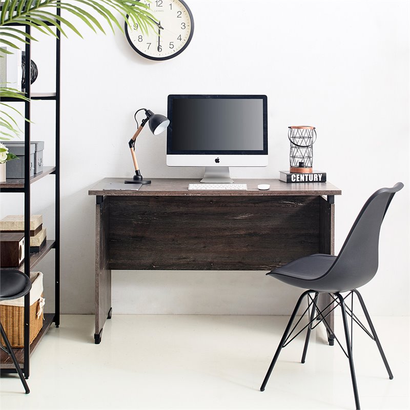 Klair Living Urban Farmhouse Composite Wood Writing Desk in Rustic Gray