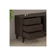 Parker TV Stand with Sliding Doors and Drawers in Dark Brown