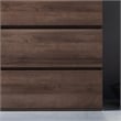 Klair Living Liv 4-Drawer Contemporary Engineered Wood Chest in Walnut Brown