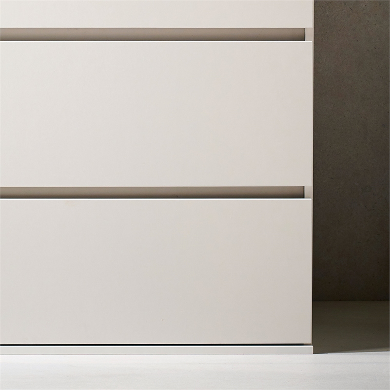 Klair Living Liv 4-Drawer Contemporary Engineered Wood Chest in White