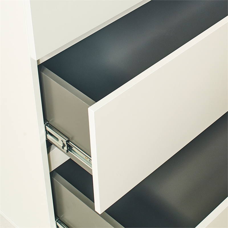 Klair Living Liv 4-Drawer Contemporary Engineered Wood Chest in White