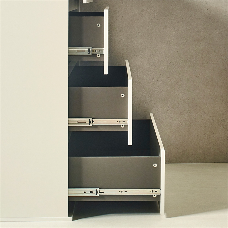 Klair Living Liv 4-Drawer Contemporary Engineered Wood Chest in White