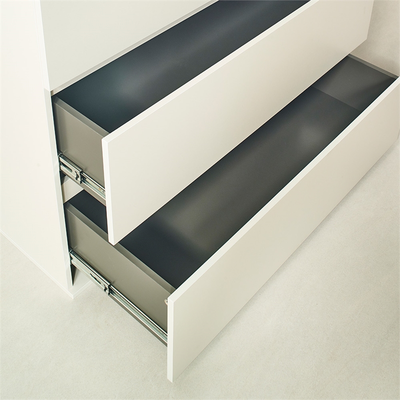 Klair Living Liv 4-Drawer Contemporary Engineered Wood Chest in White