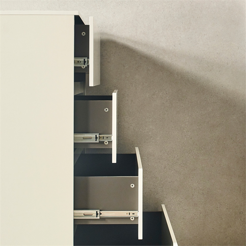 Klair Living Liv 4-Drawer Contemporary Engineered Wood Chest in White