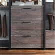 Klair Living Monica Contemporary Engineered Wood & Metal Closet in Gray/Black