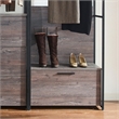 Klair Living Monica Contemporary Engineered Wood & Metal Closet in Gray/Black