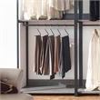 Klair Living Monica Contemporary Engineered Wood & Metal Closet in Gray/Black