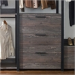 Klair Living Monica Contemporary Engineered Wood & Metal Closet in Gray/Black