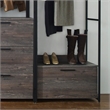 Klair Living Monica Contemporary Engineered Wood & Metal Closet in Gray/Black