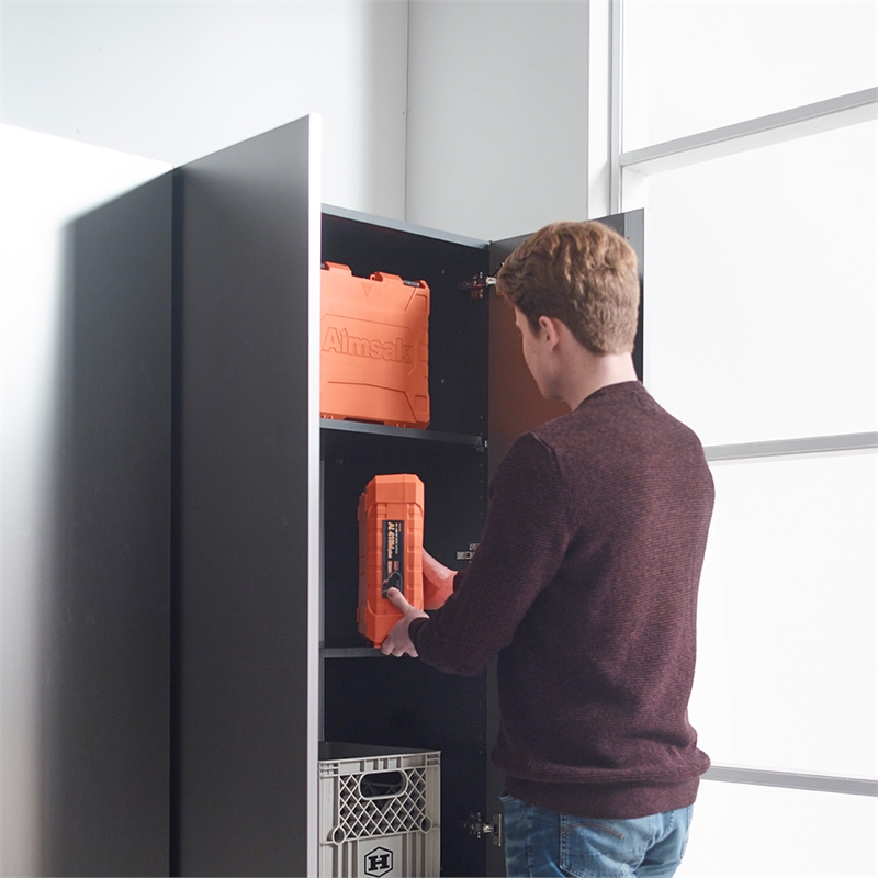 Klair Living Nova Series 7-Piece Engineered Wood Garage Cabinet Set in Gray