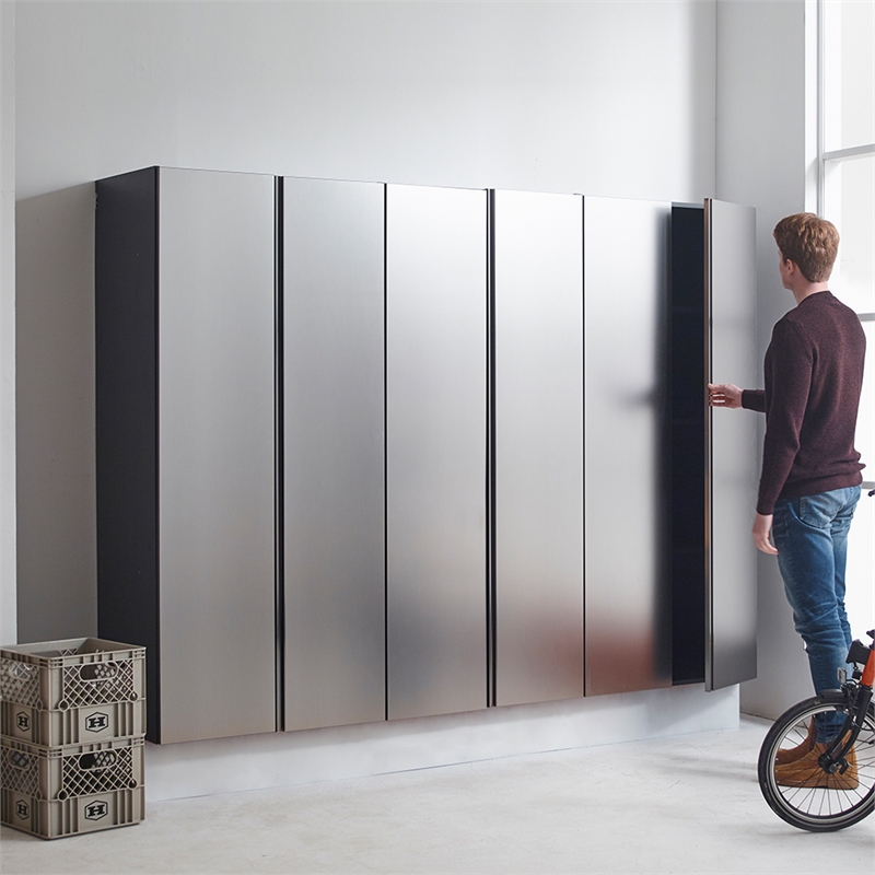 Klair Living Nova Series 3-Piece Engineered Wood Garage Cabinet Set in Gray
