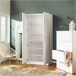 Klair Living Mia 6-Shelf Contemporary Engineered Wood Tall Shoe Cabinet in White