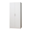 Klair Living Mia 6-Shelf Contemporary Engineered Wood Tall Shoe Cabinet in White