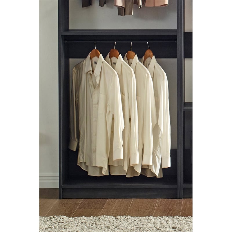Prosper Gray Freestanding Walk in Wood Closet System
