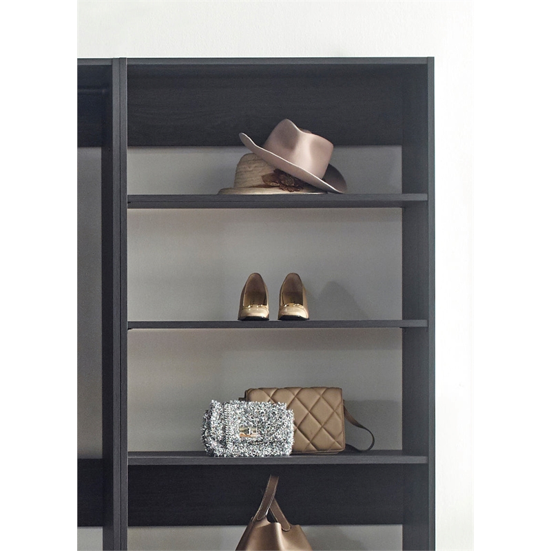 Prosper Gray Freestanding Walk in Wood Closet System