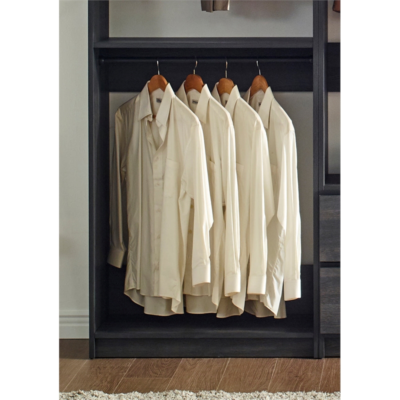 Prosper Gray Freestanding Walk in Wood Closet System