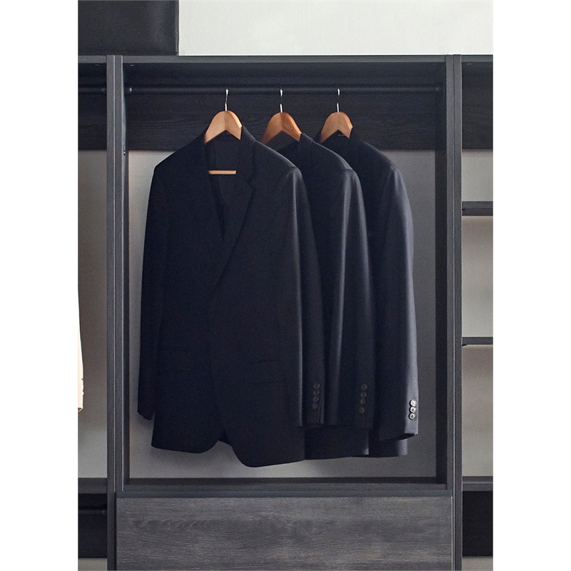 Prosper Gray Freestanding Walk in Wood Closet System
