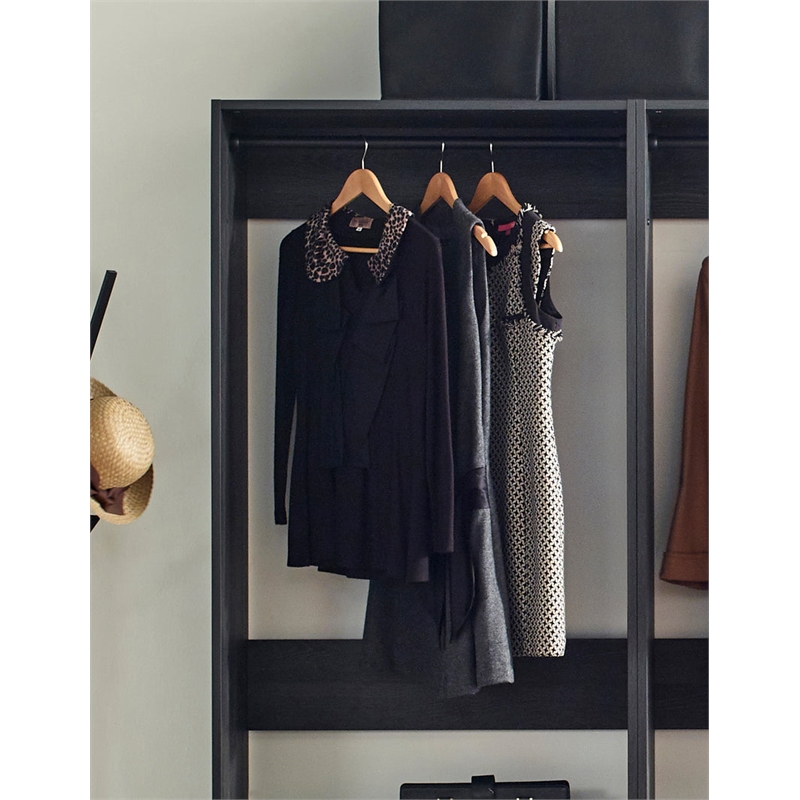 Prosper Gray Freestanding Walk in Wood Closet System