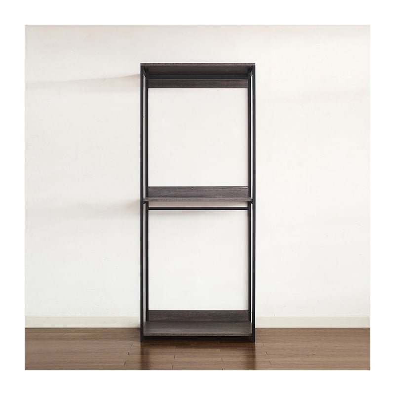 Klair Living Monica Wood Walk-in Closet System in Rustic Gray
