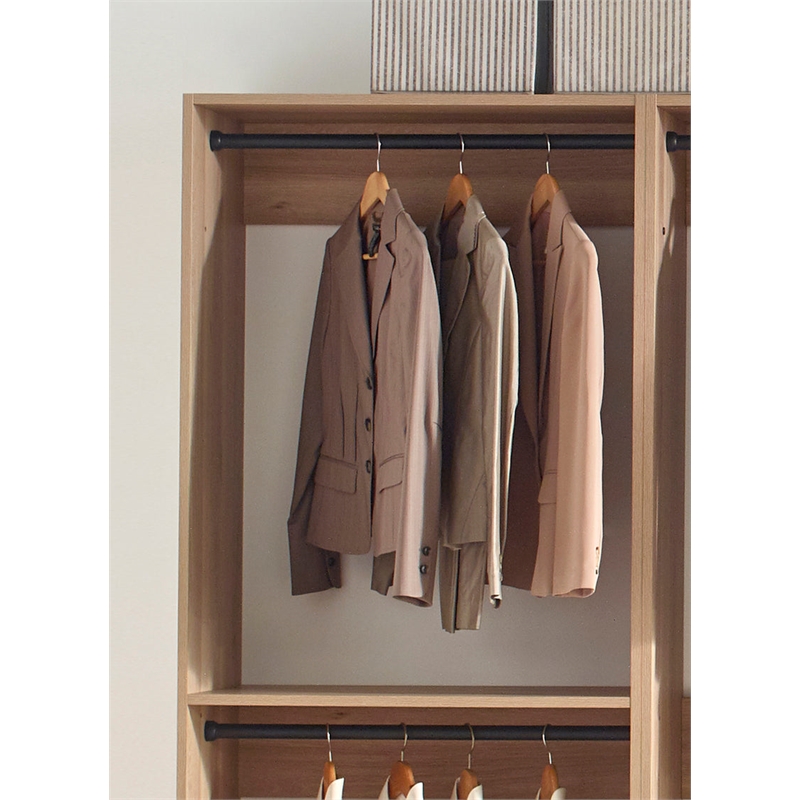 Prosper Oak Freestanding Walk in Wood Closet System